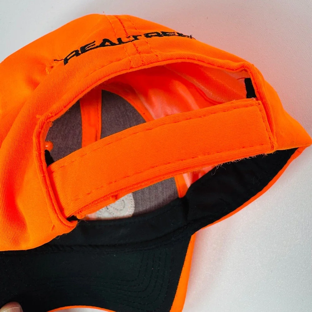 Realtree Blaze Orange Hunting Hat‎ Adjustable Hook and Loop Antler Logo Cap